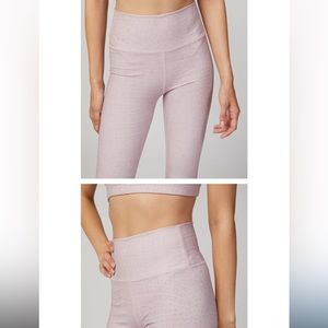 Varley Blush Croc Luna Leggings- S